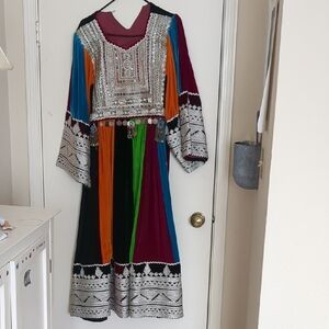 Multicolor Embroidered Women's Dress